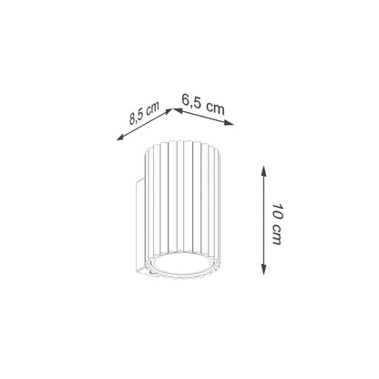 Wandlamp KARBON 10 goud