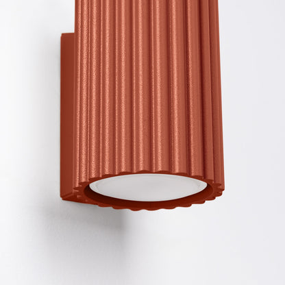 Wandlamp KARBON 10 rood oker