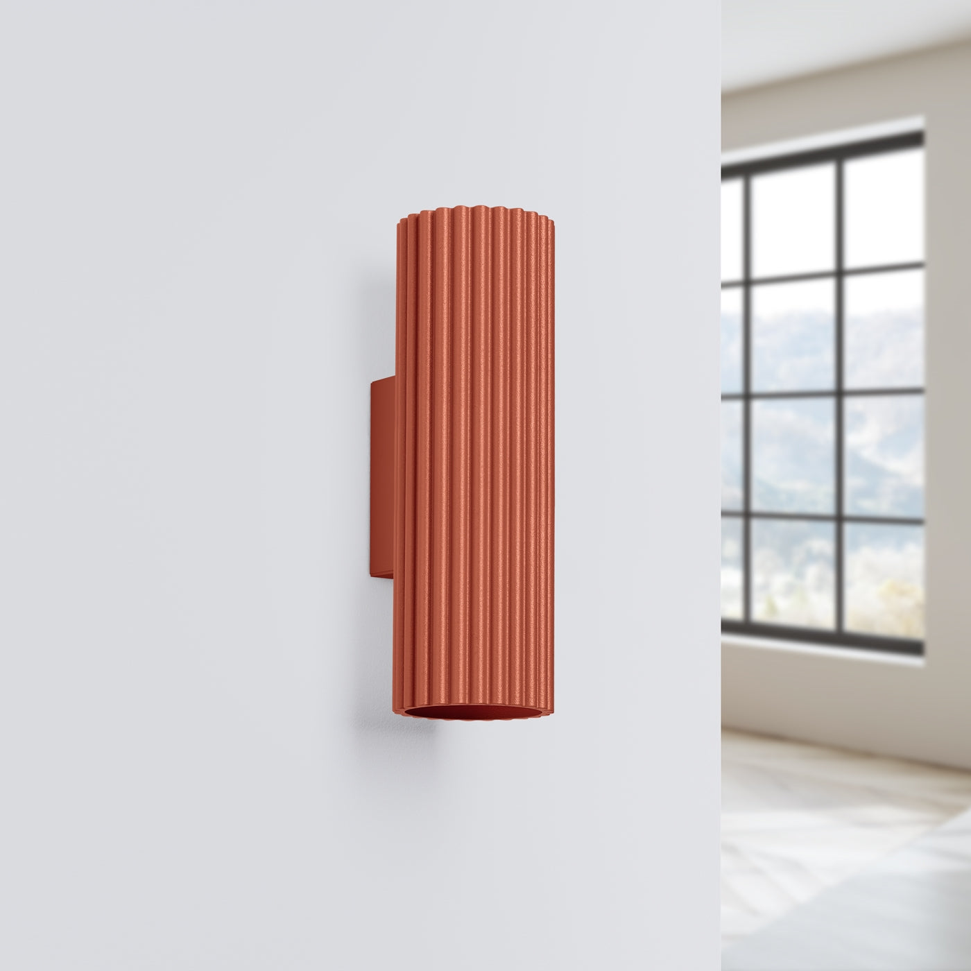 Wandlamp KARBON 20 rood oker