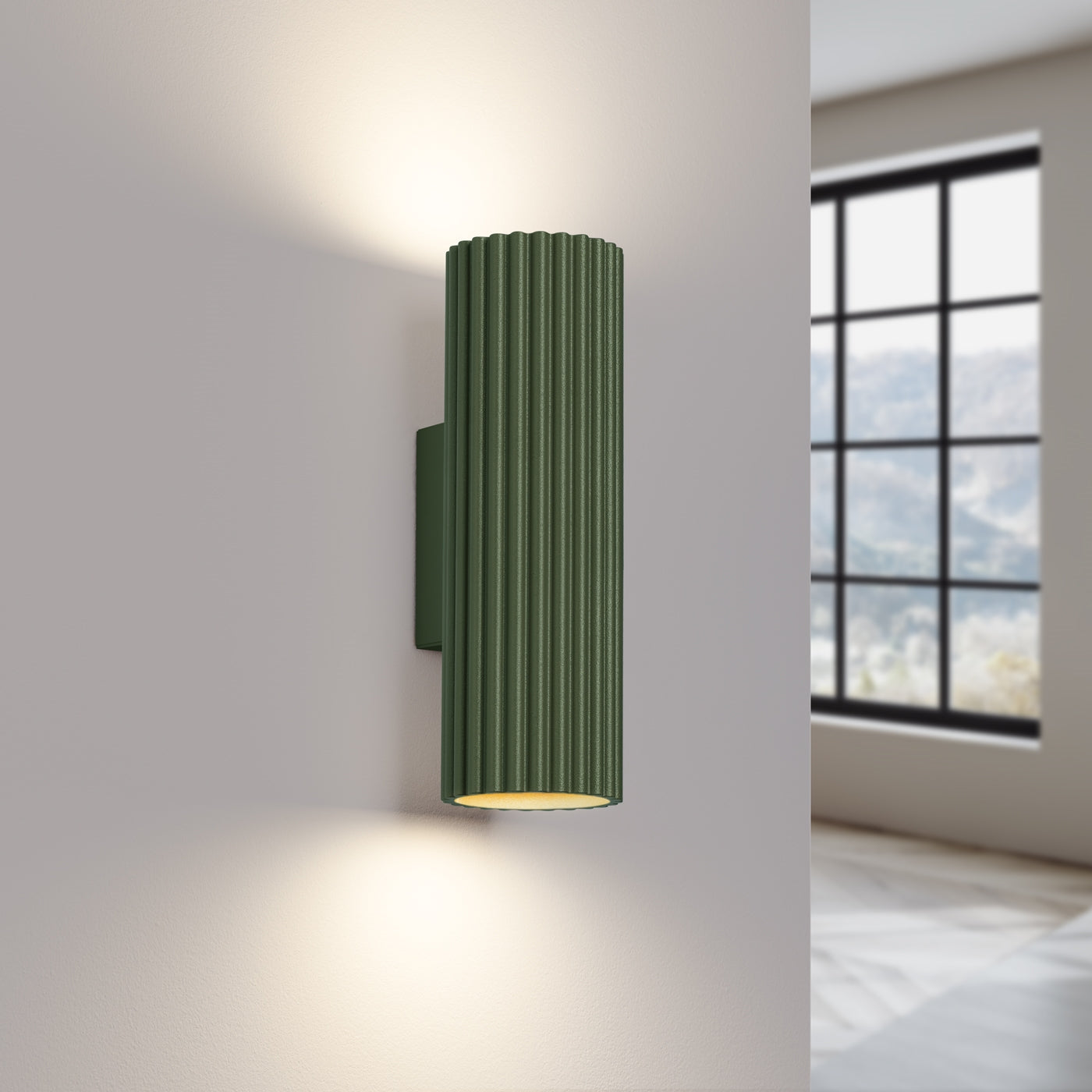 Wandlamp KARBON 20 olijfgroen
