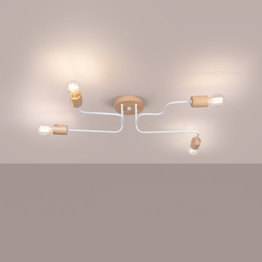 Moderne witte Kroonluchter TIMBO 4