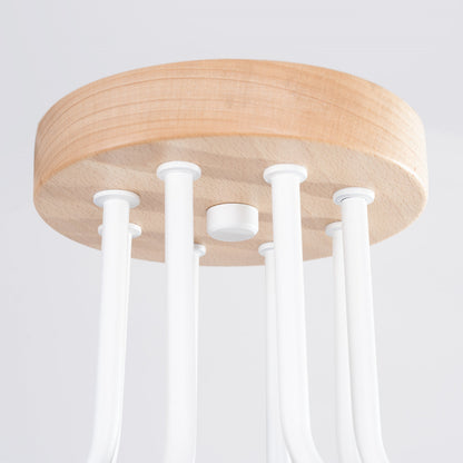 Moderne witte Kroonluchter TIMBO 8
