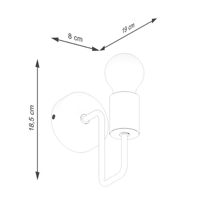 Wandlamp TIMBO zwart