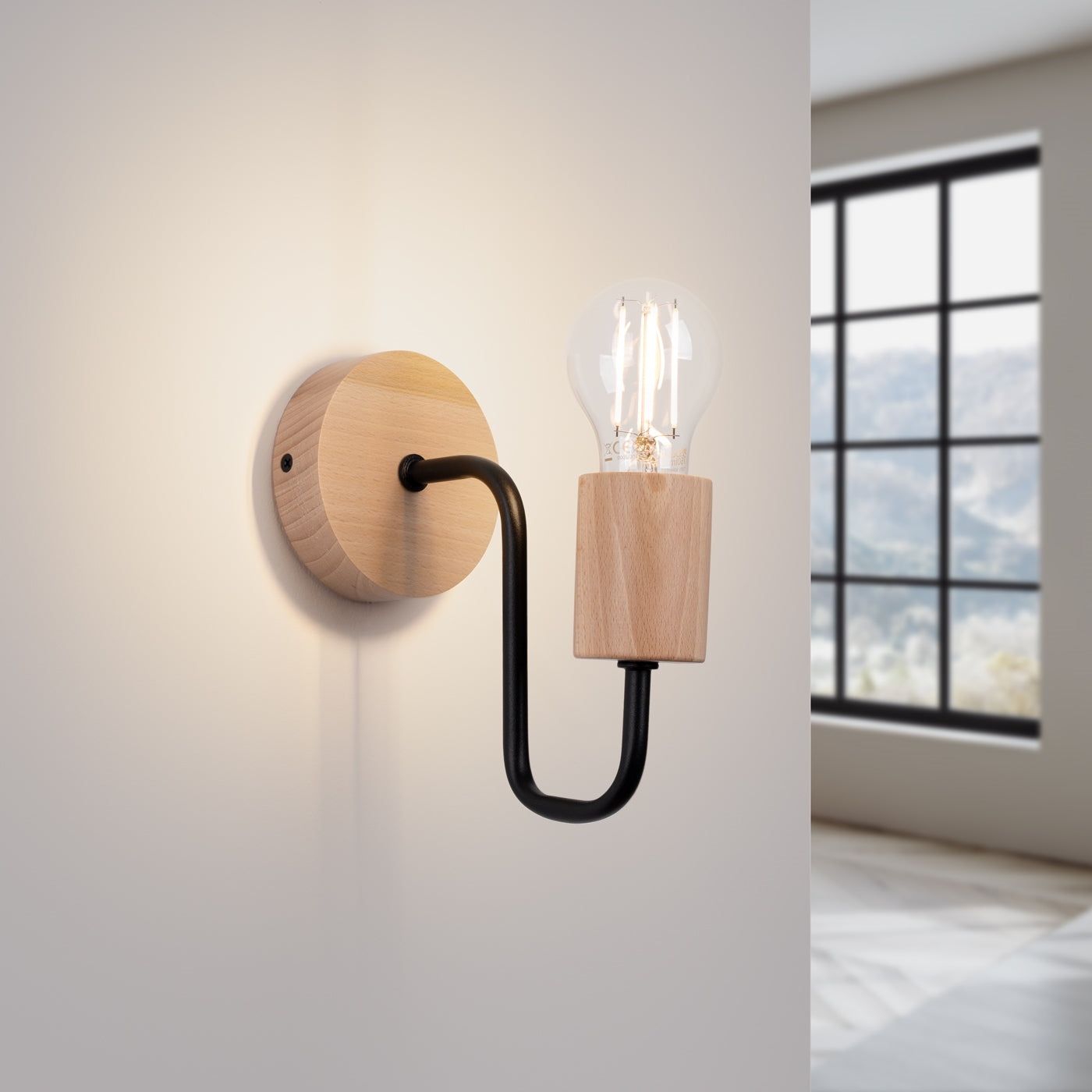 Wandlamp TIMBO zwart