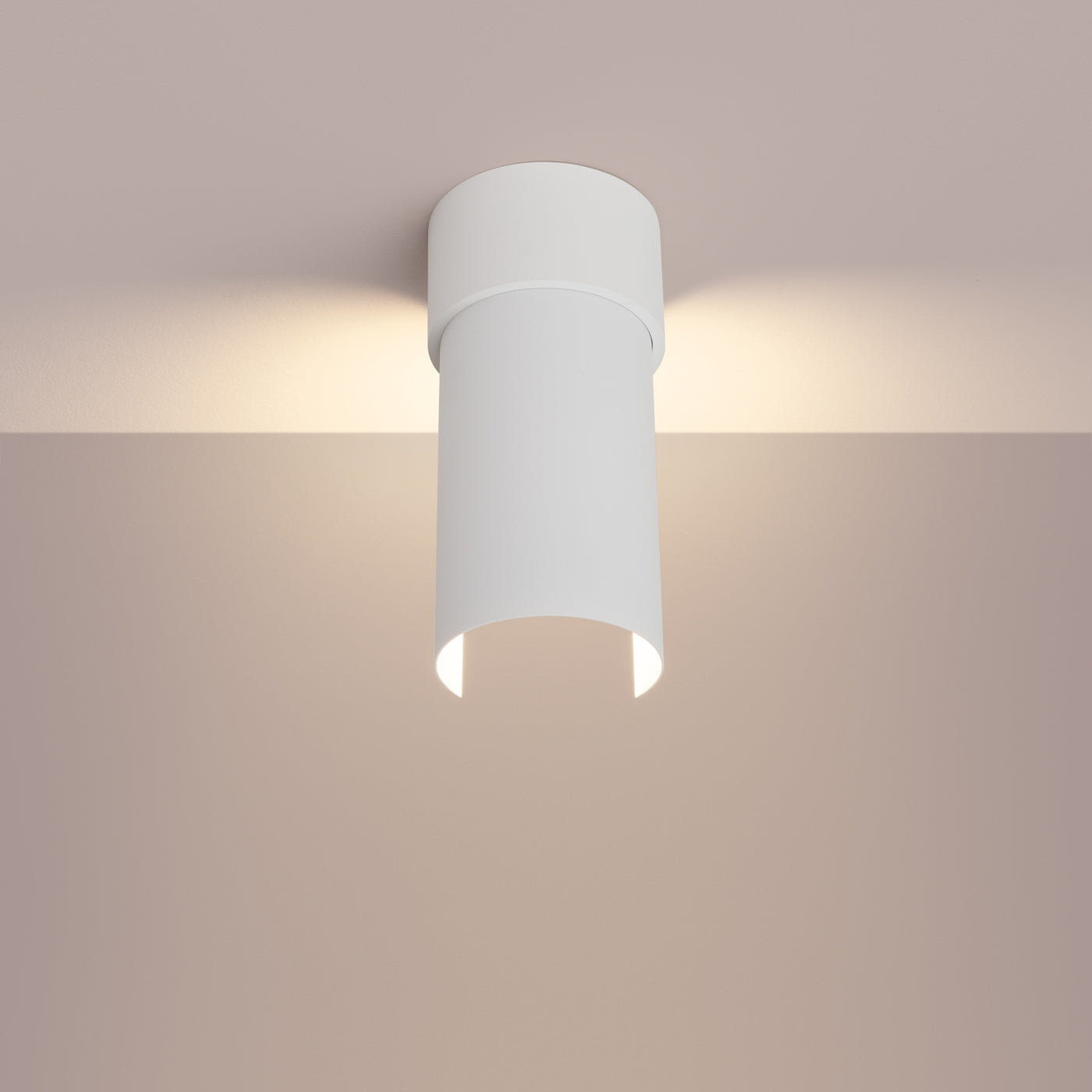Roterende Plafondlamp FLASH wit