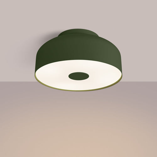 Plafondlamp OMIQ olijfgroen