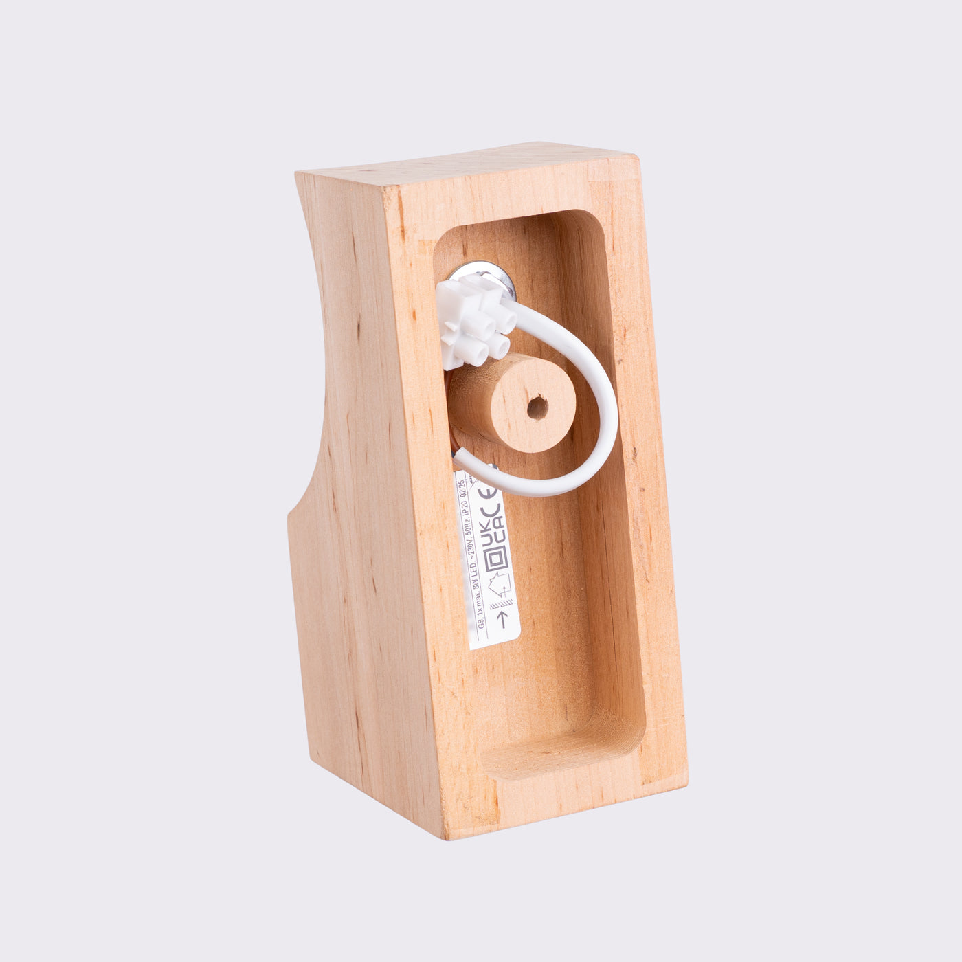 Wandlamp BULBO natuurlijk hout