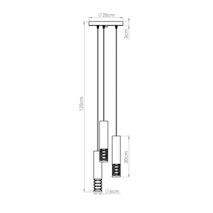 Hanglamp LAMI 3P wit