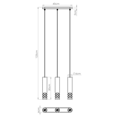 Hanglamp LIRO 3L wit
