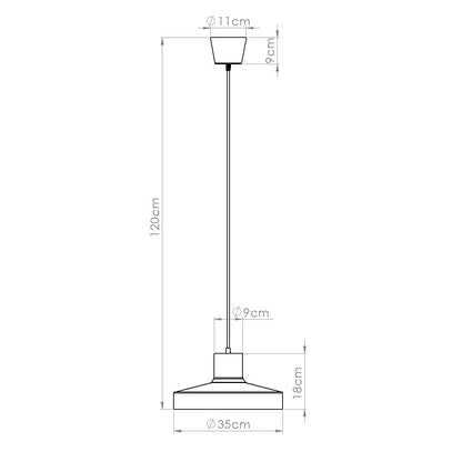 Hanglamp BILO rood oker