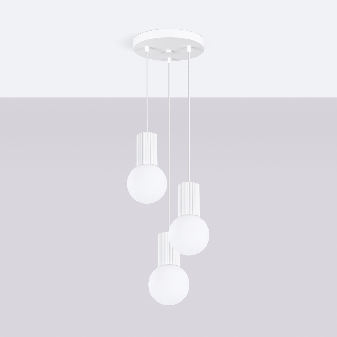Hanglamp HALO 3P wit