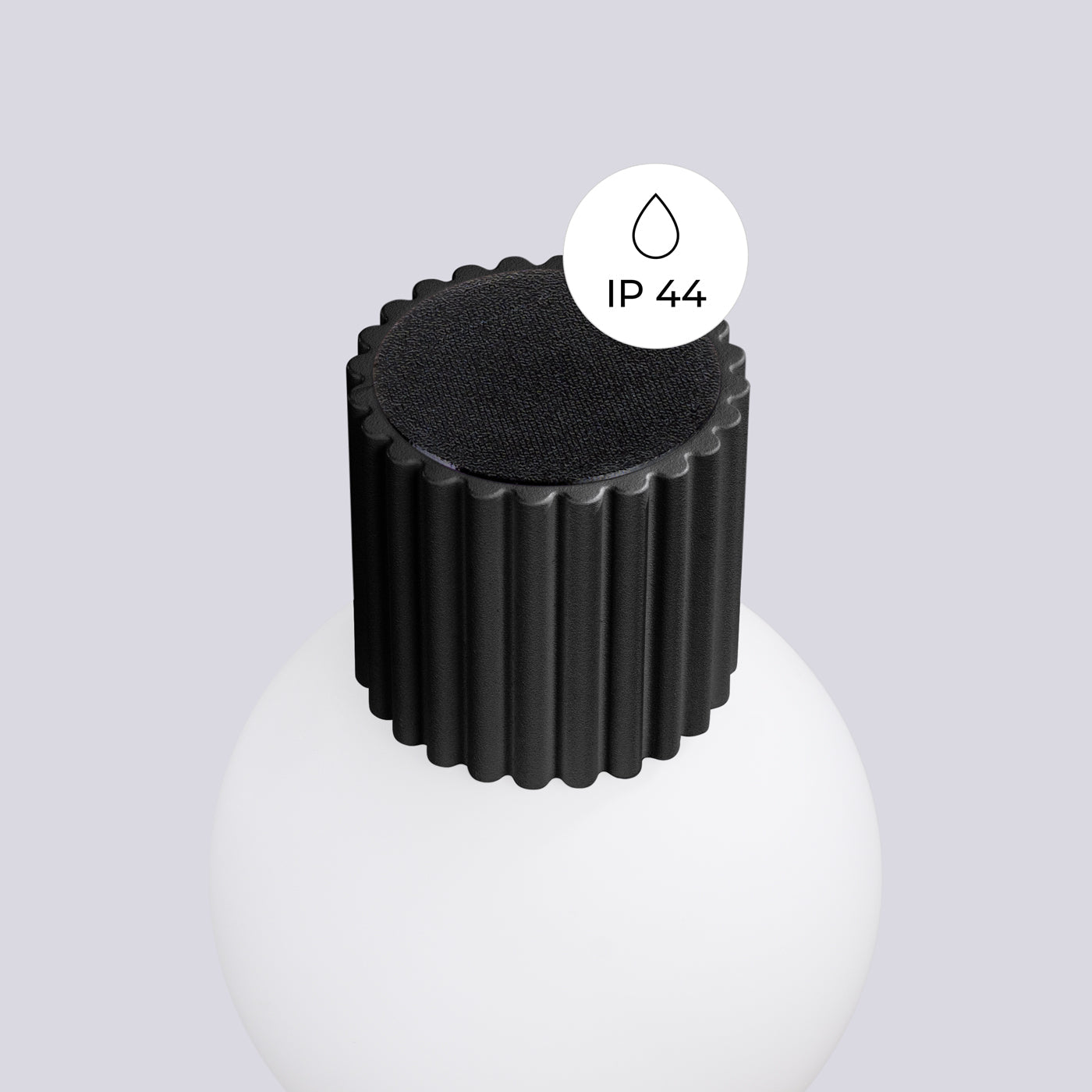Wandlamp HALO zwart IP44
