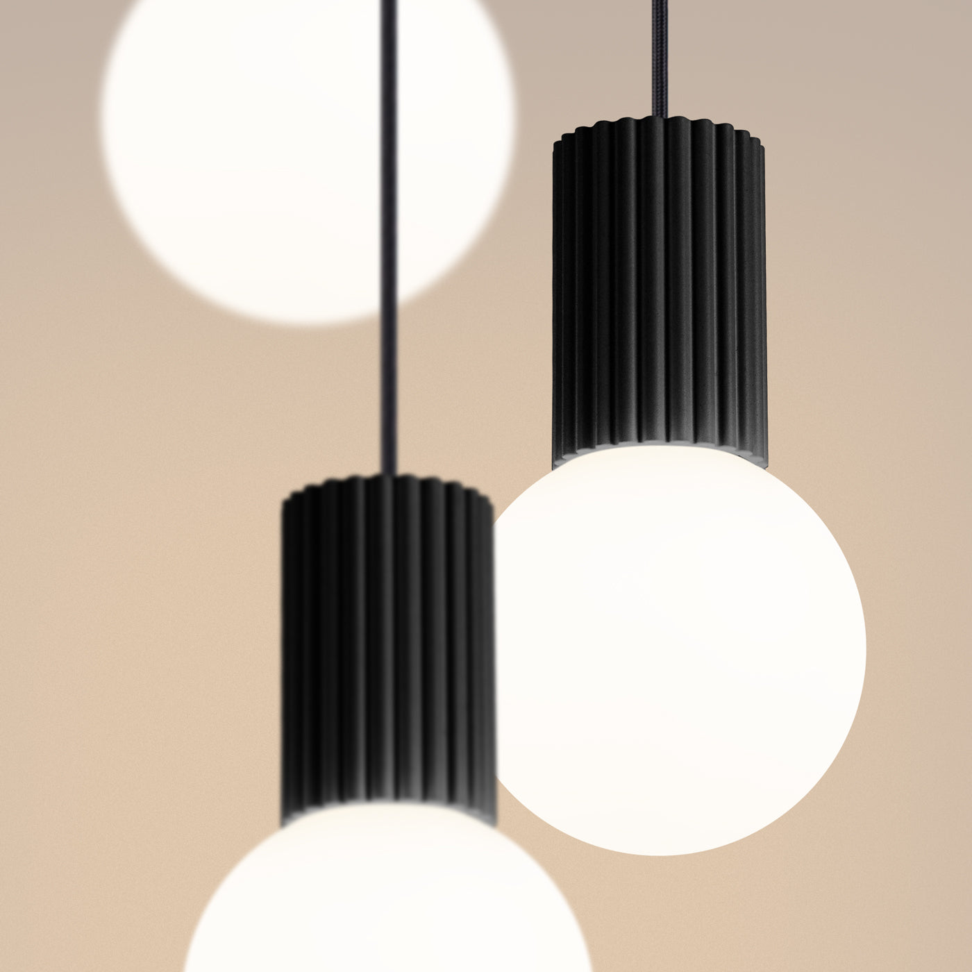 Hanglamp HALO 3P zwart
