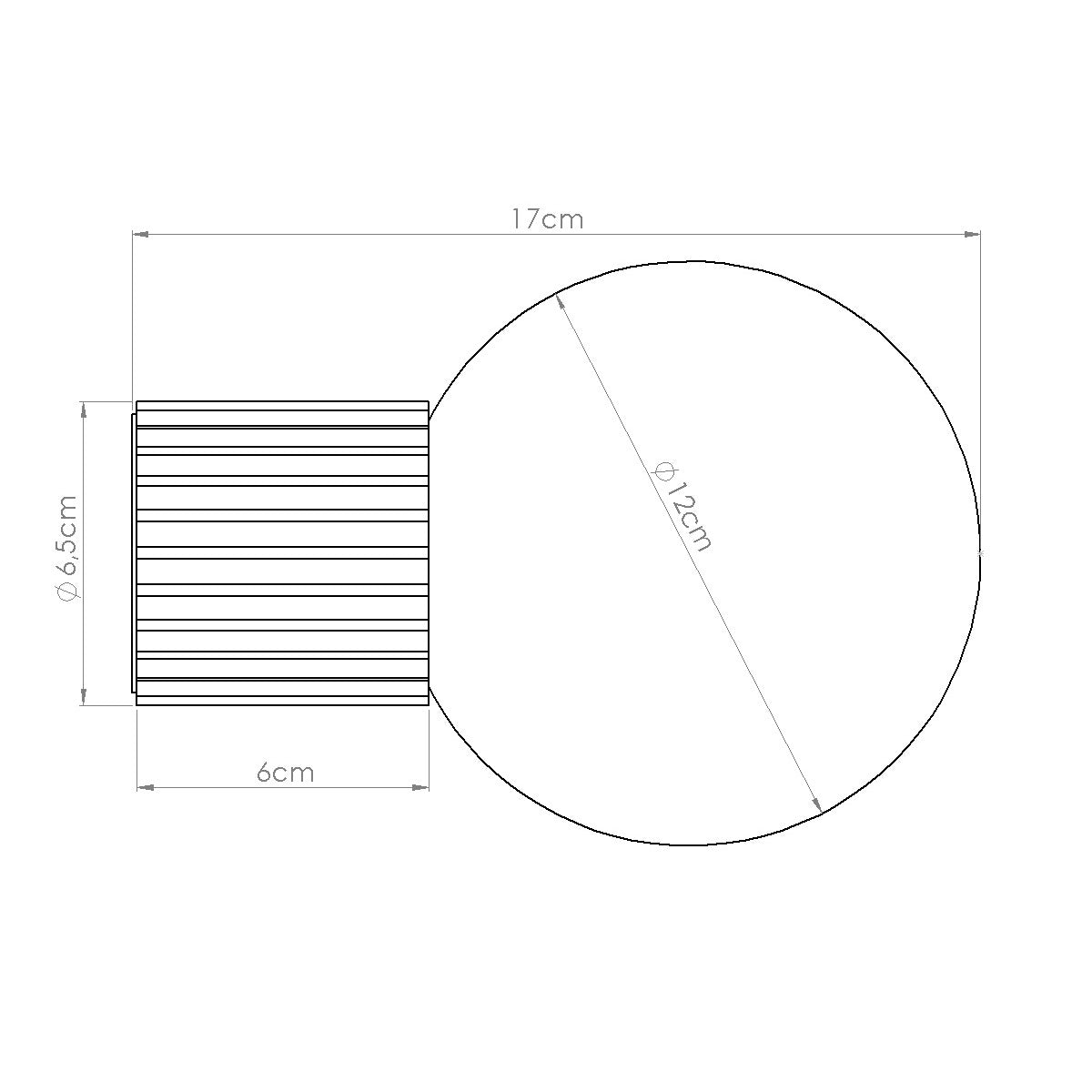Wandlamp HALO beige IP44