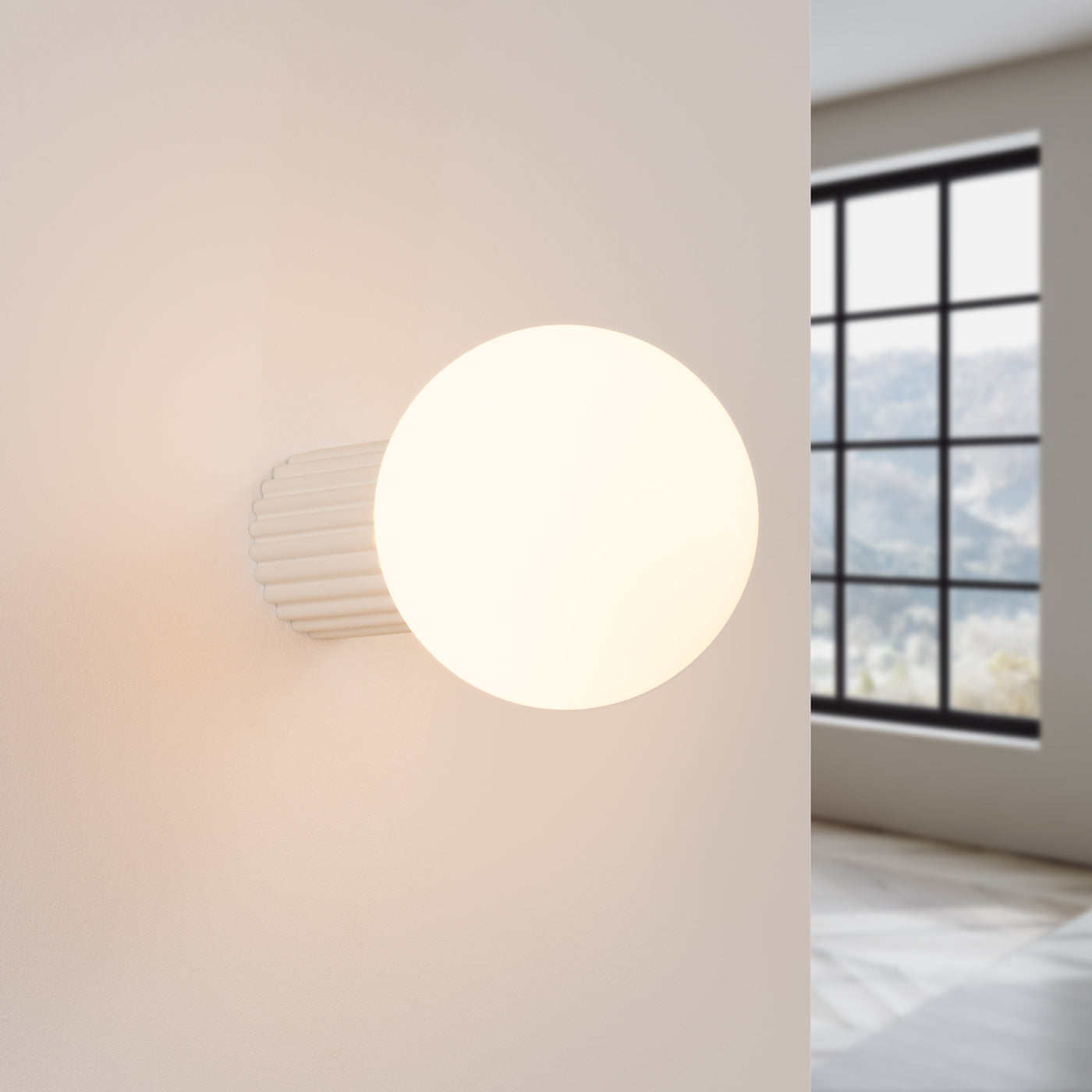 Wandlamp HALO beige IP44