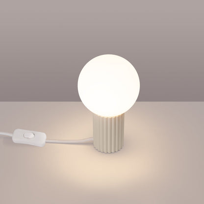 Tafellamp HALO beige
