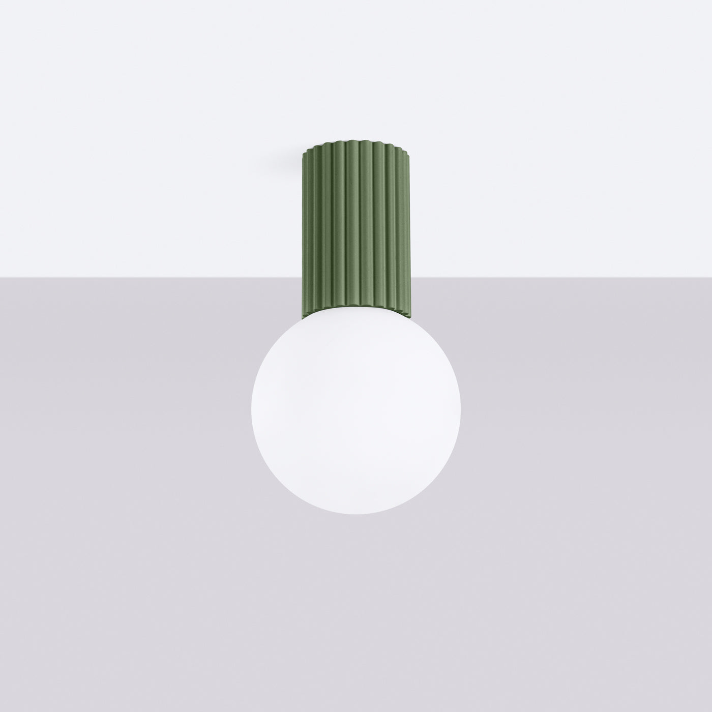 Plafondlamp HALO olijfgroen IP44