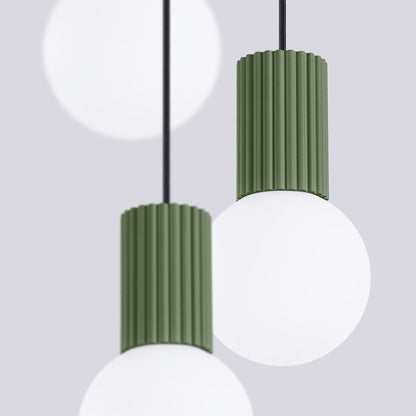 Hanglamp HALO 3P olijfgroen