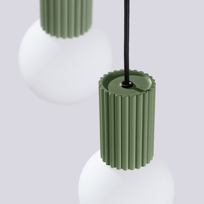 Hanglamp HALO 3P olijfgroen