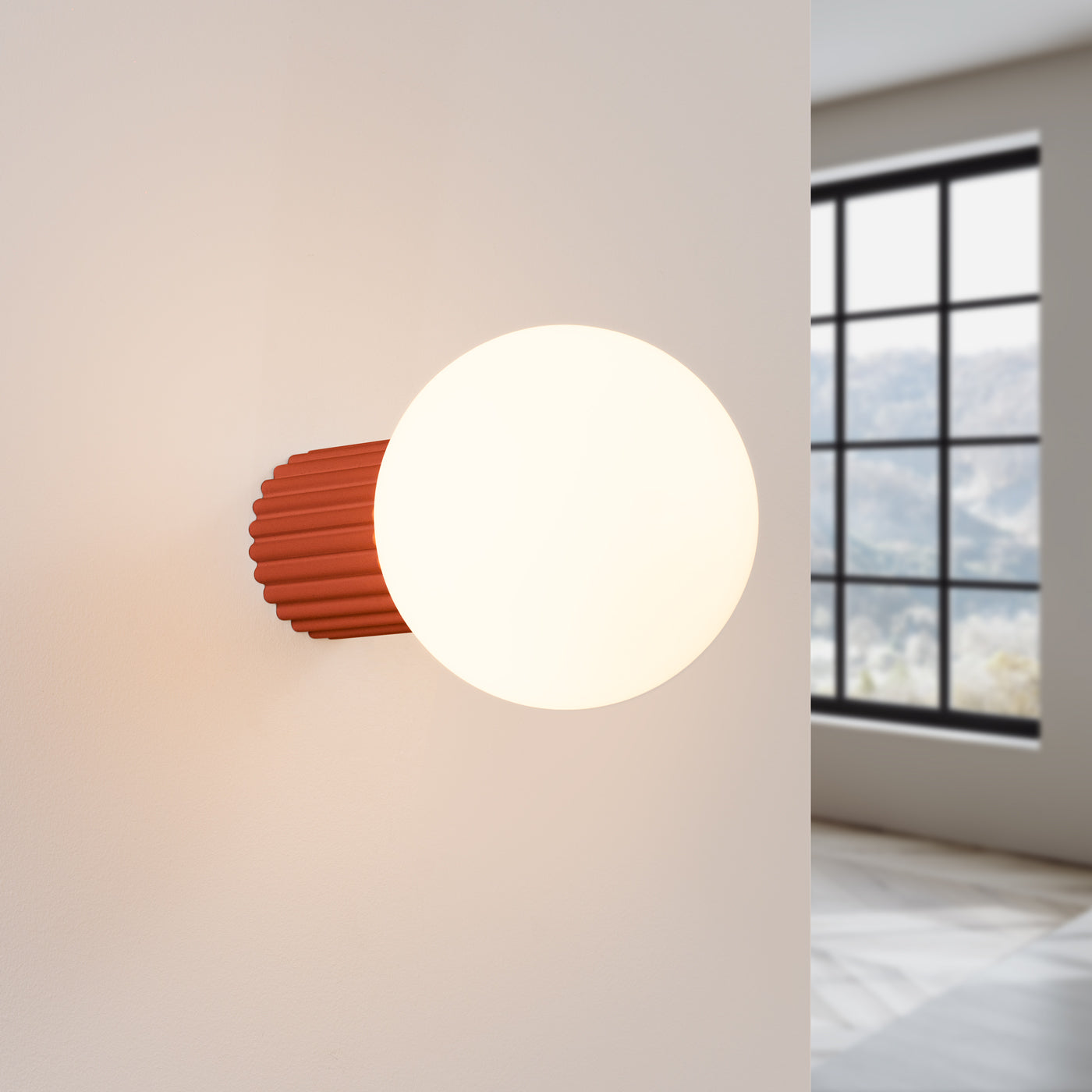 Wandlamp HALO rode okra IP44