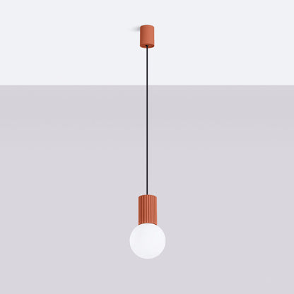 Hanglamp HALO 1 rood ochra