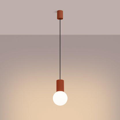 Hanglamp HALO 1 rood ochra