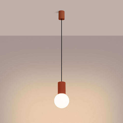 Hanglamp HALO 1 rood ochra