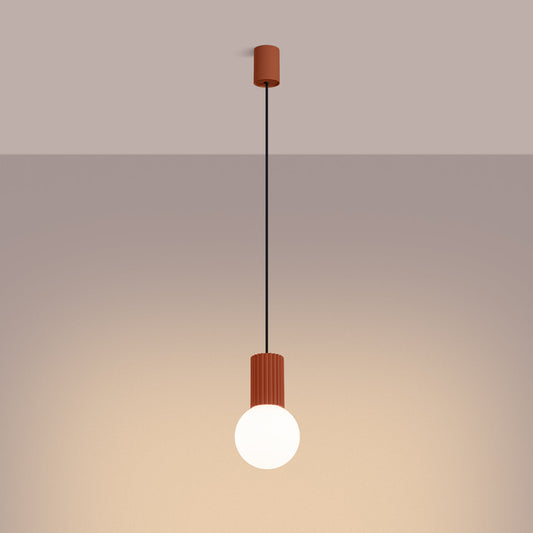 Hanglamp HALO 1 rood ochra