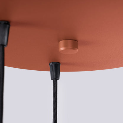 Hanglamp HALO 3P rood ochra