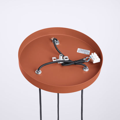 Hanglamp HALO 3P rood ochra