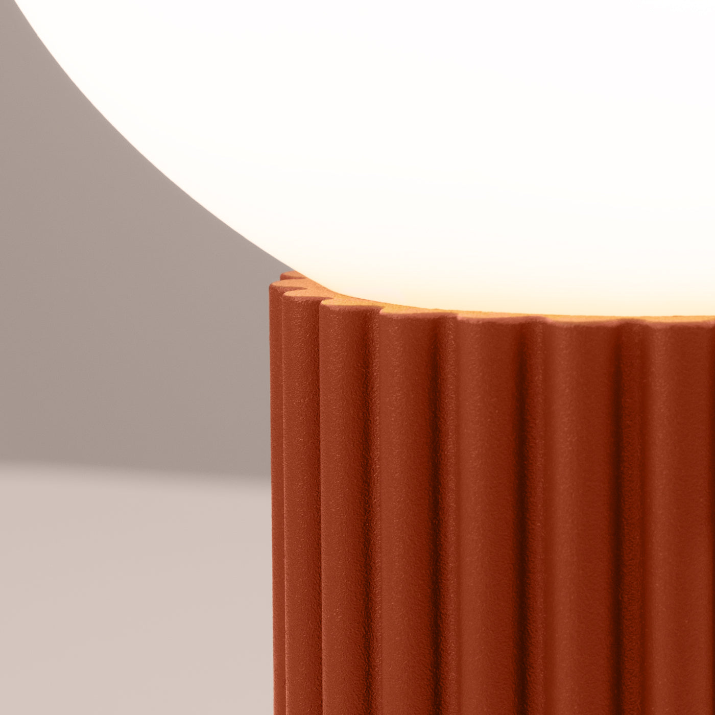 Tafellamp HALO rood ochra