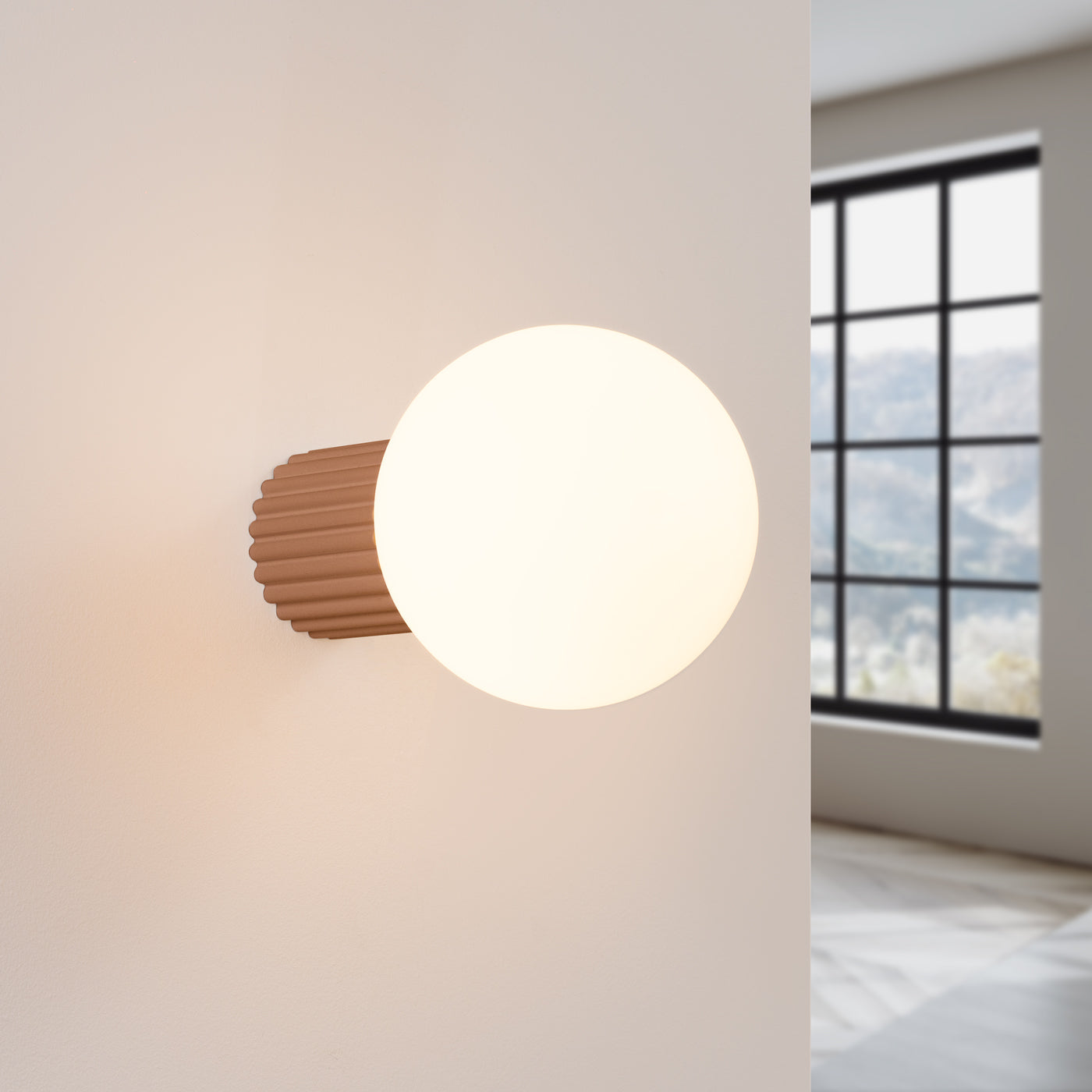 Wandlamp HALO mokka IP44