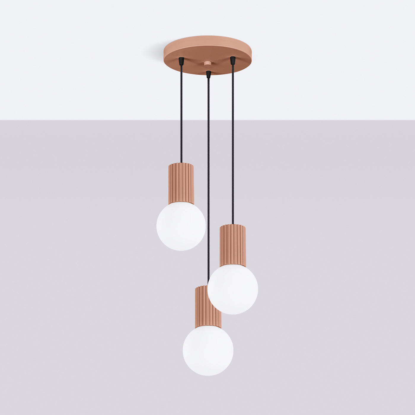 Hanglamp HALO 3P mokka