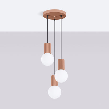 Hanglamp HALO 3P mokka