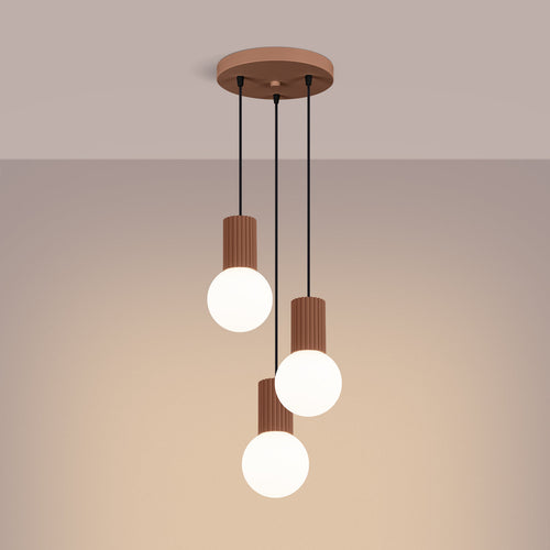 Hanglamp HALO 3P mokka