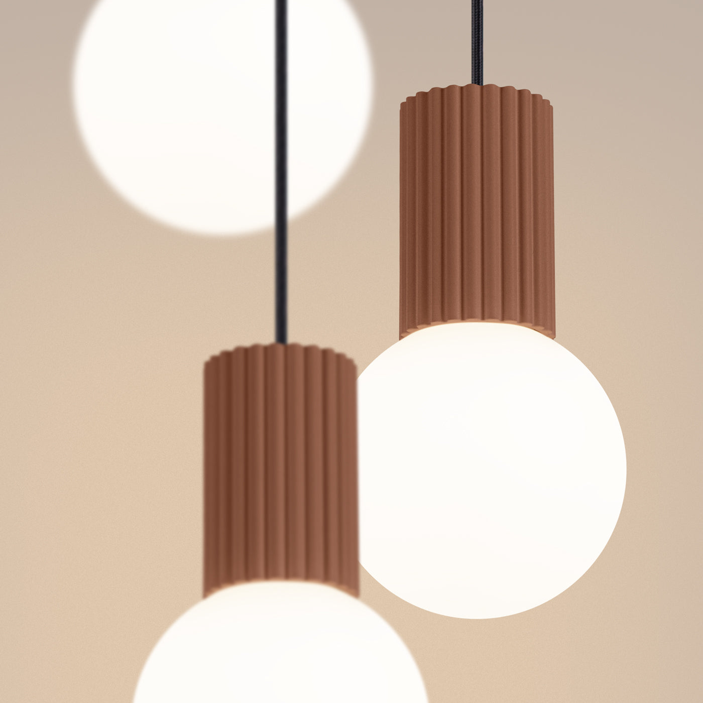 Hanglamp HALO 3P mokka