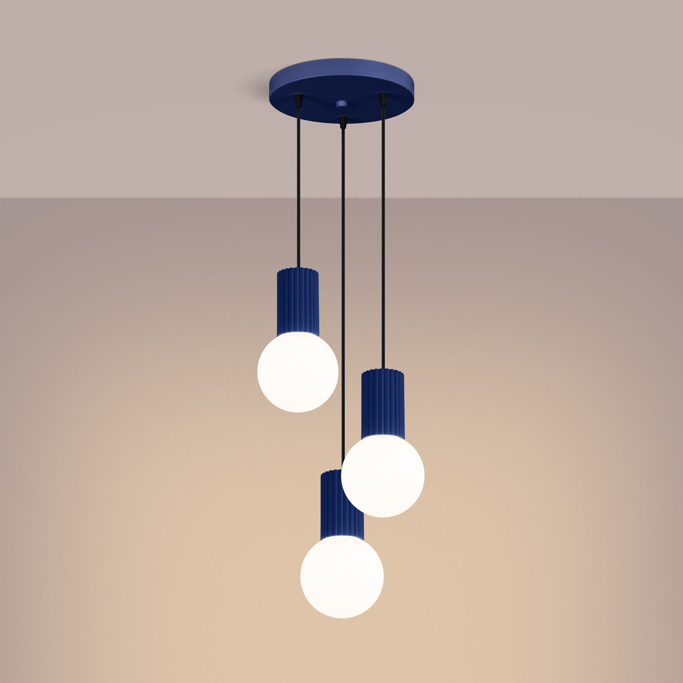 Hanglamp HALO 3P ultramarijn
