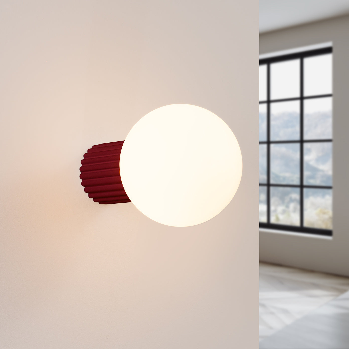 Wandlamp HALO bordeaux IP44