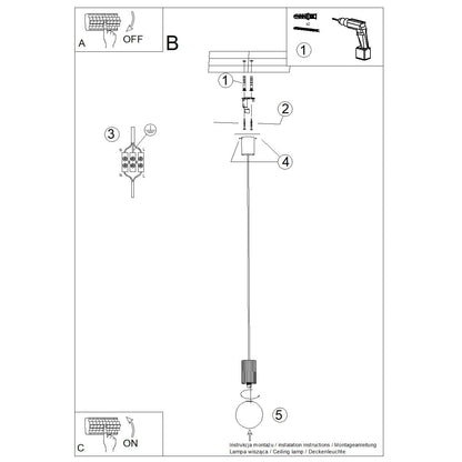 Hanglamp HALO 1 bordeauxrood