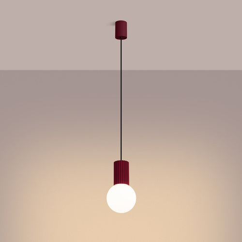 Hanglamp HALO 1 bordeauxrood