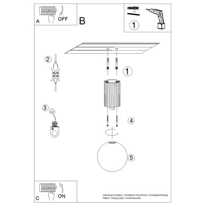 Plafondlamp HALO perzik IP44