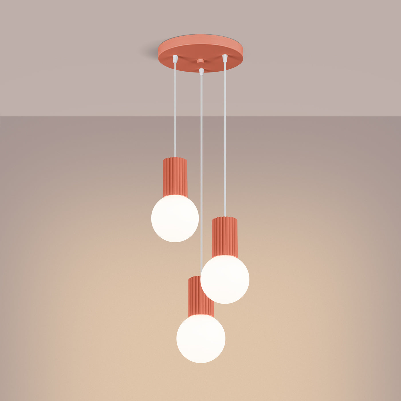 Hanglamp HALO 3P perzik