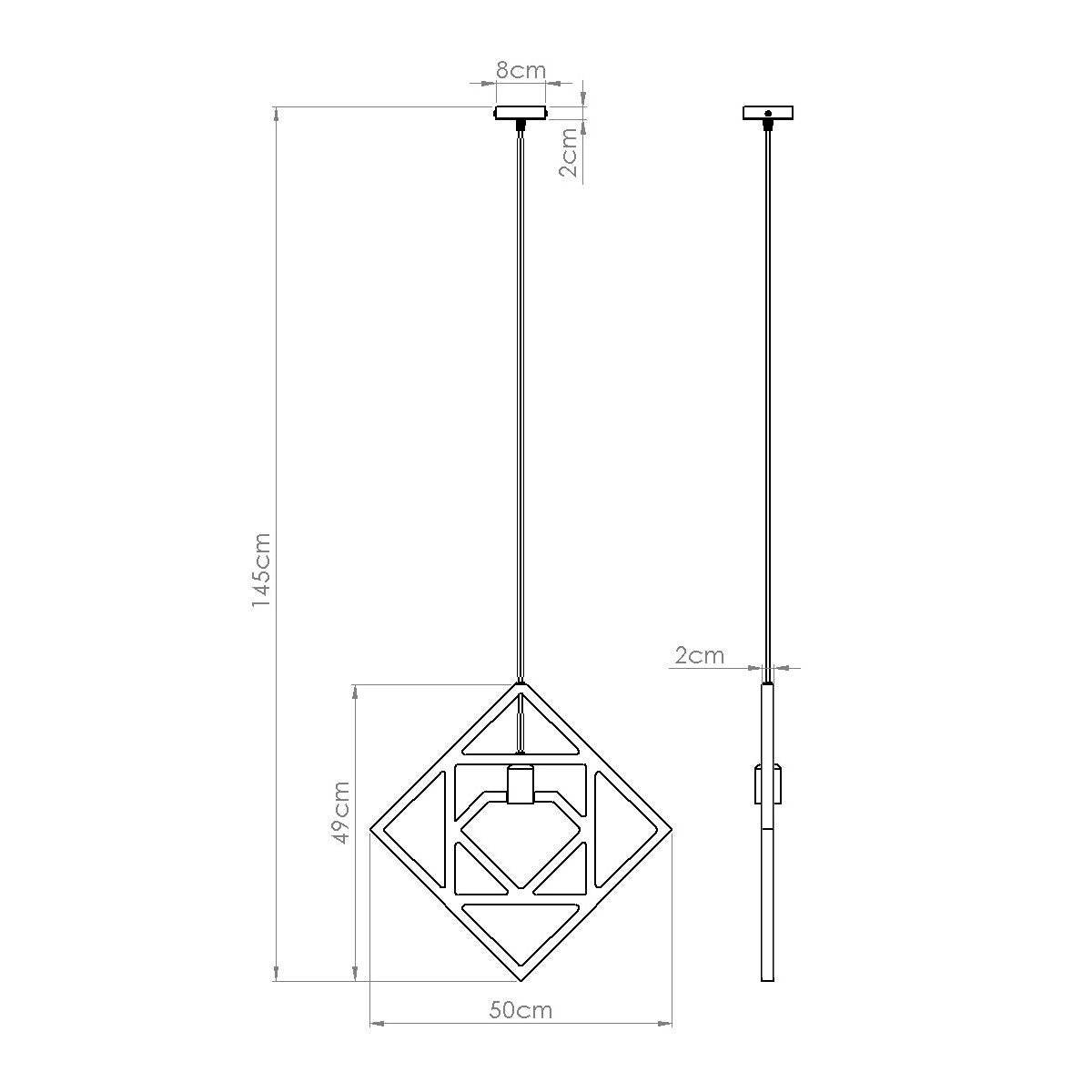Houten Hanglamp CARO