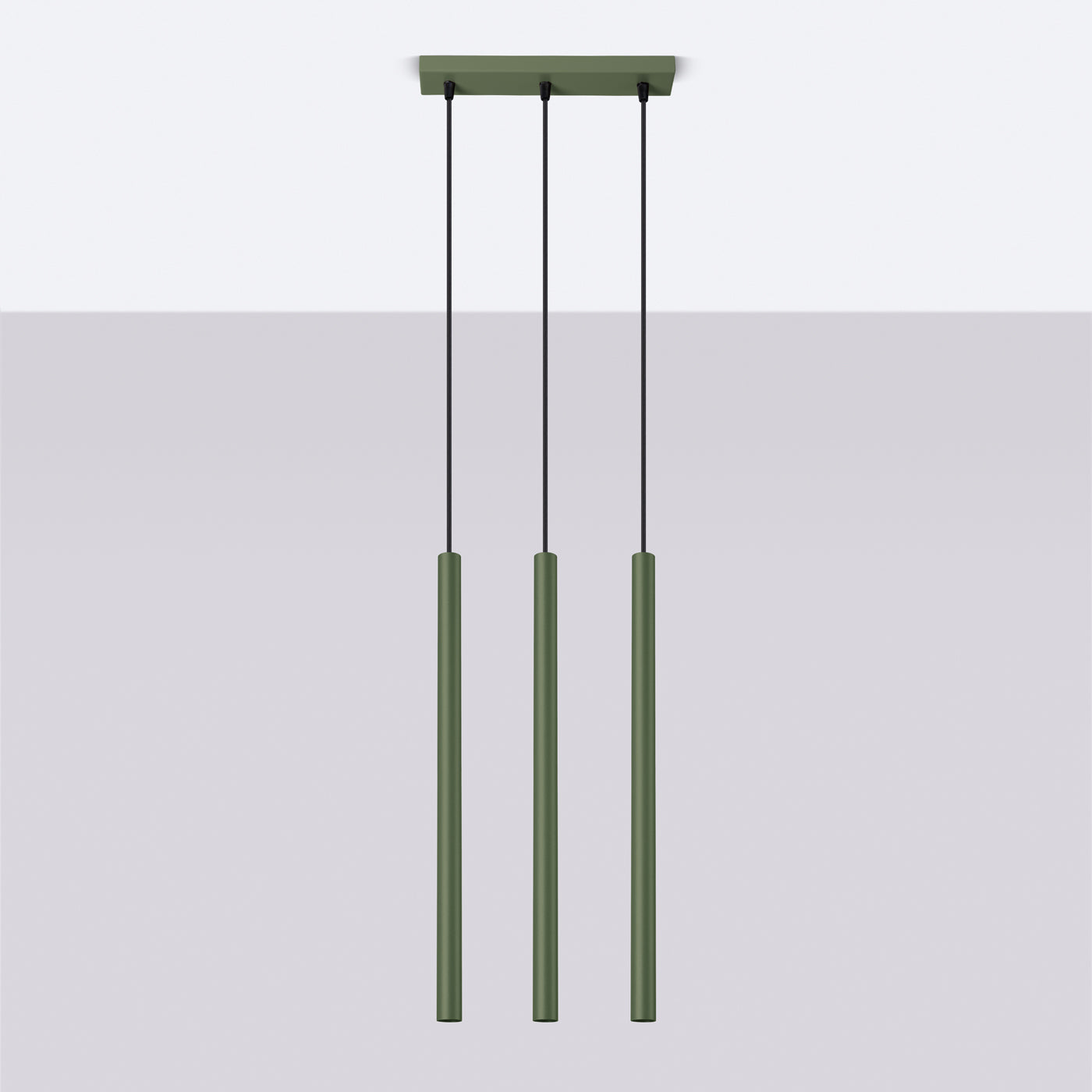 Hanglamp PASTELO 3 olijfgroen