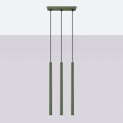 Hanglamp PASTELO 3 olijfgroen