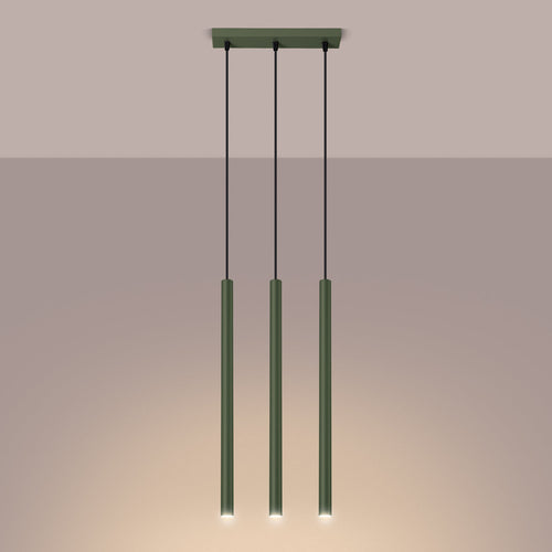 Hanglamp PASTELO 3 olijfgroen